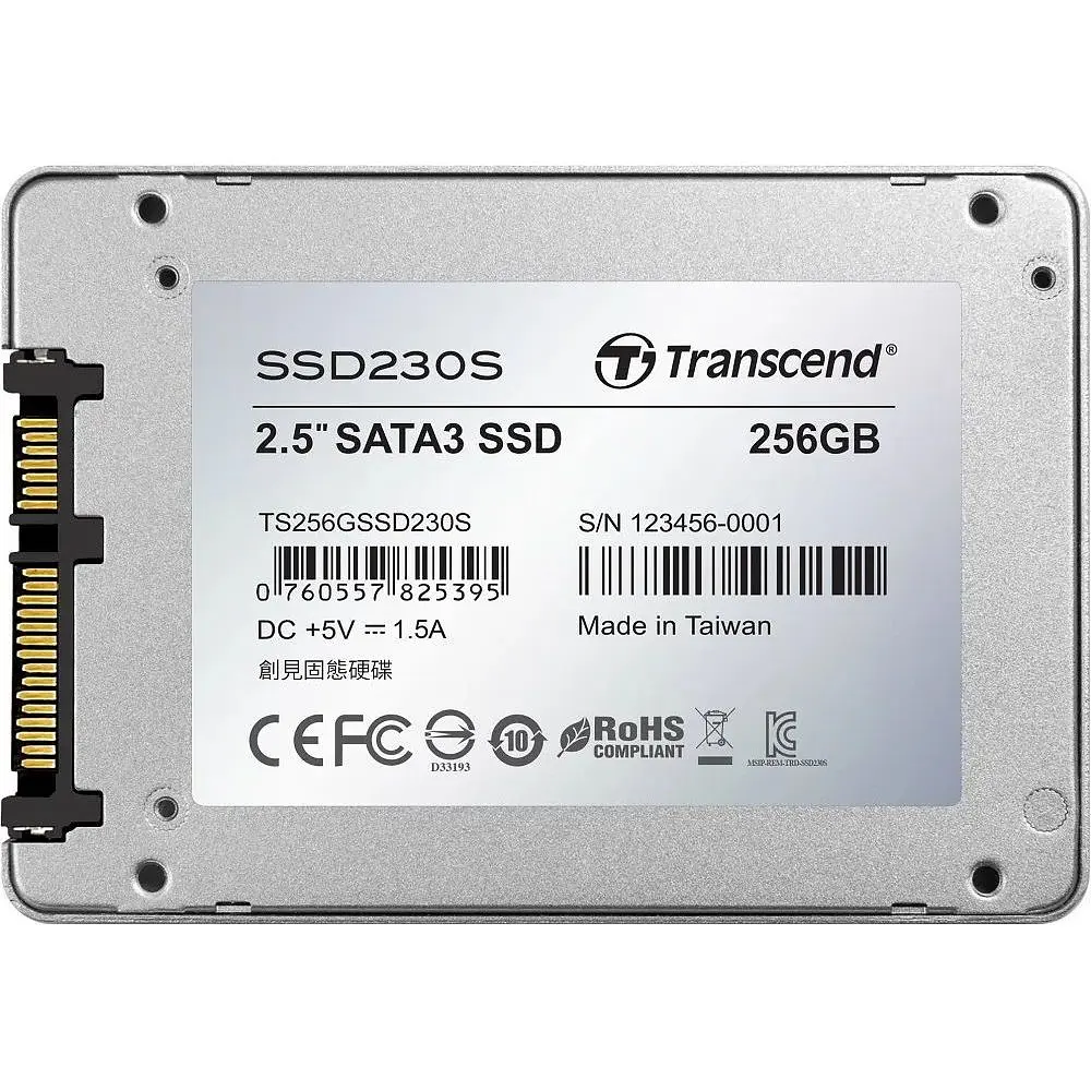 Накопитель SSD Transcend SSD230S 2.5" SATAIII 3D TLC 256GB (TS256GSSD230S) - фото 2