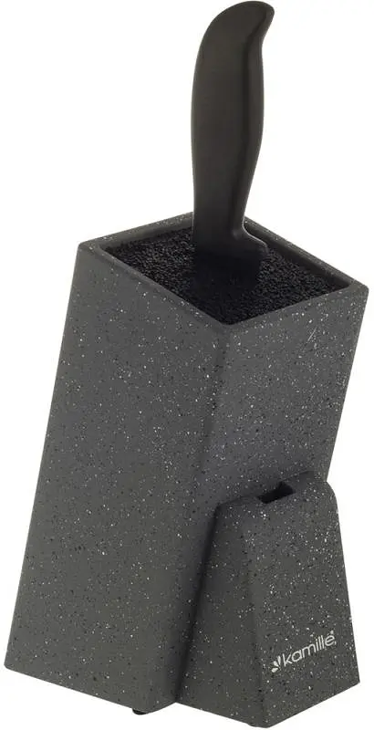 Підставка-колода для ножів Brash Stand з наповнювачем Kamille 10.5x10.5х26 см kuh0007463 - фото 2
