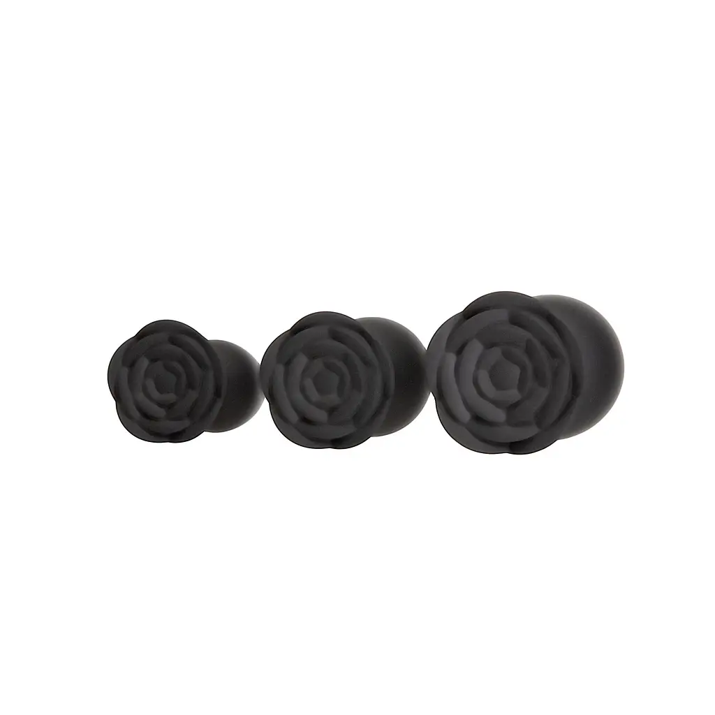Набір силіконових анальних пробок Til Dawn Silicone Anal Plug Kit Starter Kit Black BMS Factory SX3150 104329 - фото 5