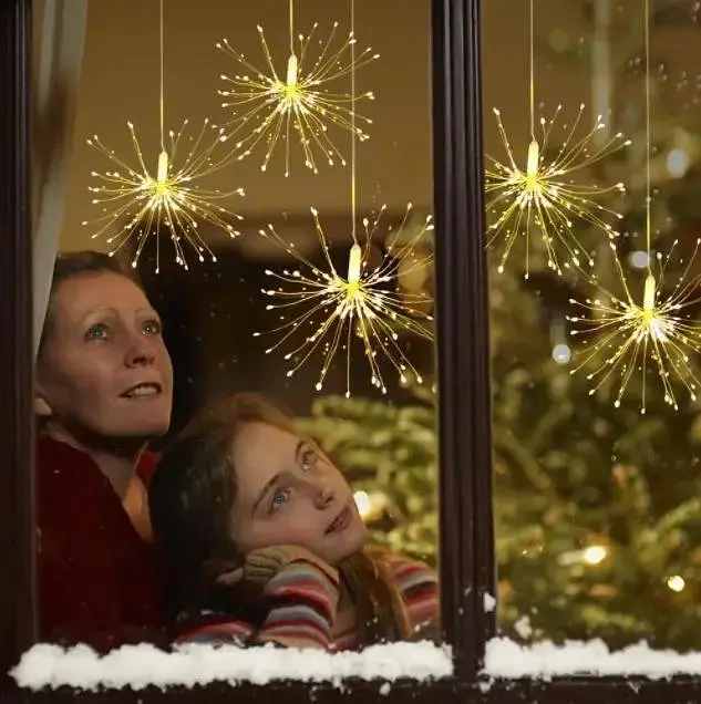 Гірлянда світлодіодна UKC Firework P0109 автономна 120 Led з пультом - фото 4