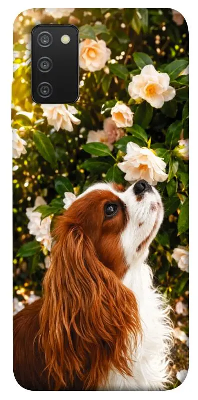 TPU чохол Demsky Flower spaniel для Samsung Galaxy A03s