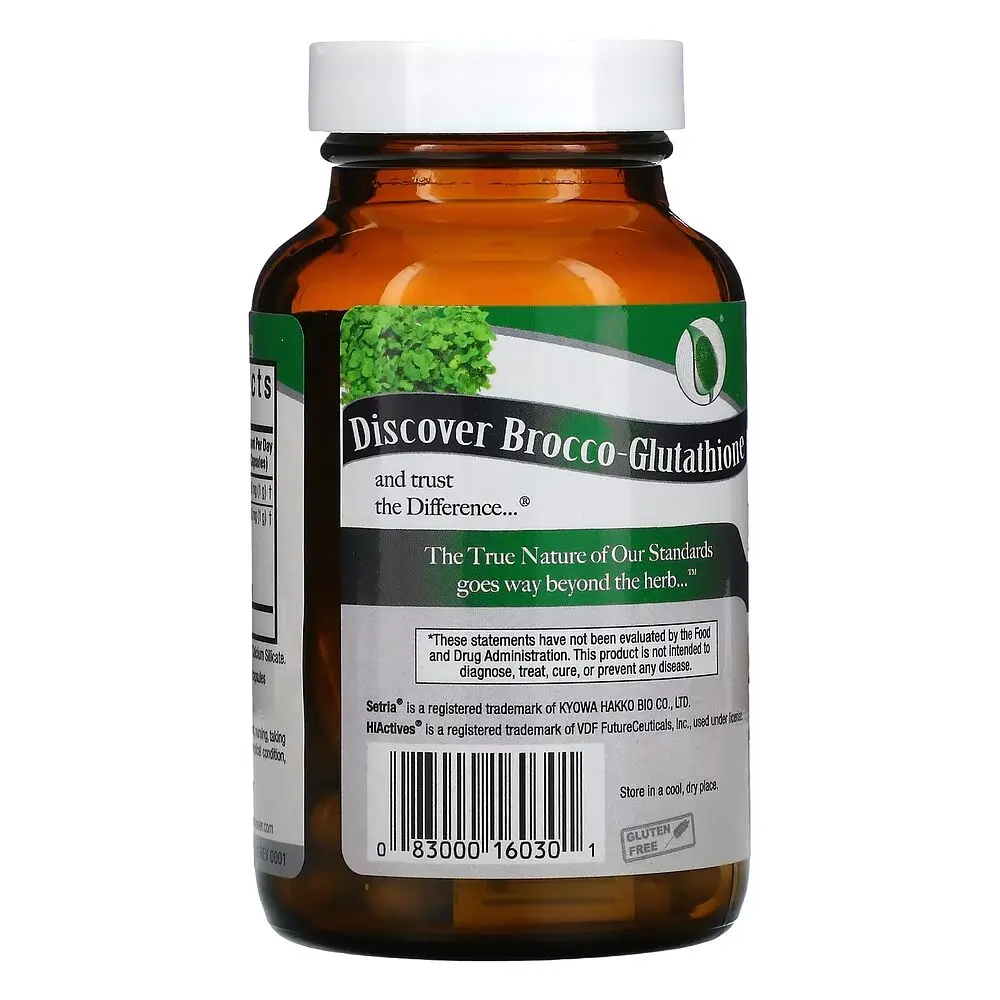 Глутатіон з броколі Nature's Answer Brocco-Glutathione 500 mg, 60 вегакапсул - фото 3
