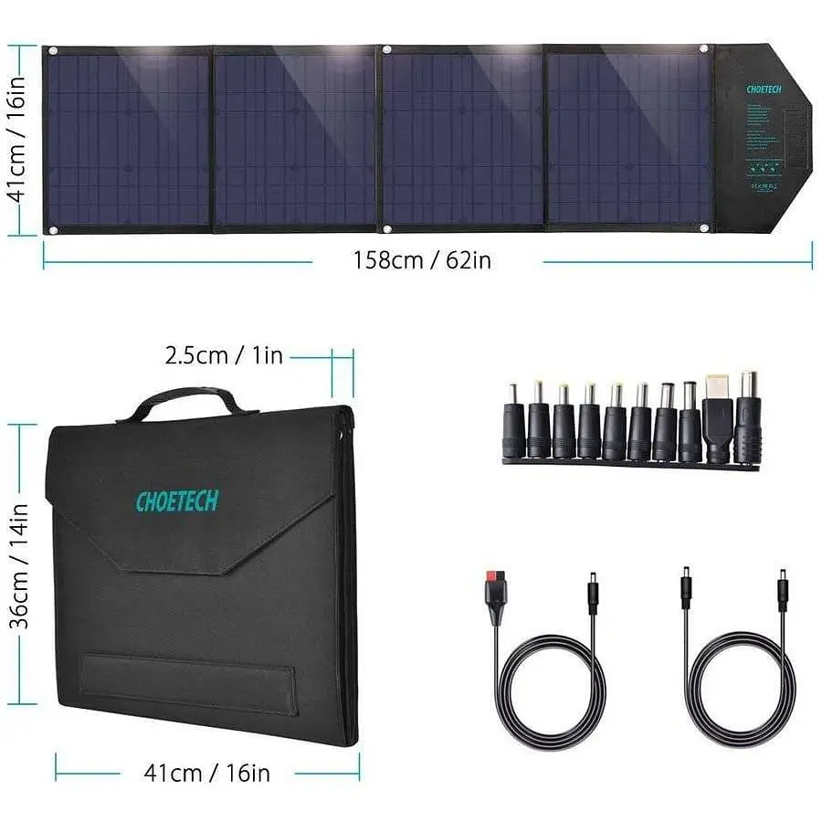 Солнечная панель Choetech / 80 Вт / 18 В (SC007) - фото 4