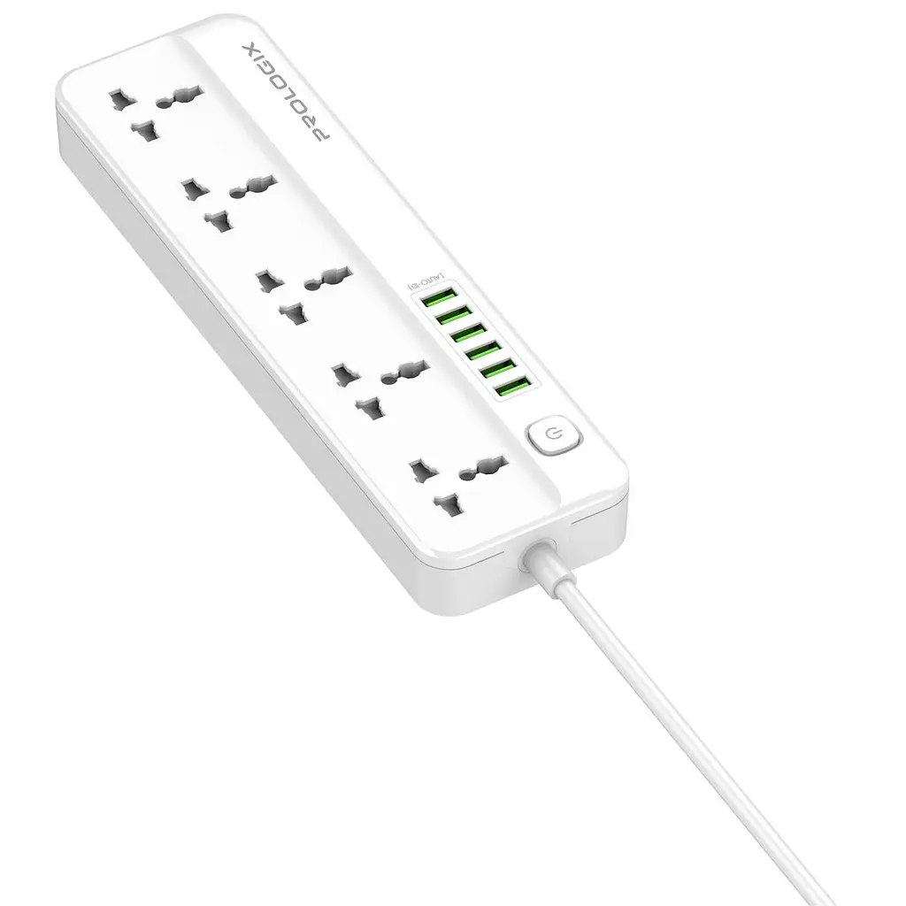 Фільтр живлення ProLogix Premium (PR-SC5614W) 2.5 кВт, 5 розеток, 6 USB AUTO ID, 2 м, білий - фото 7