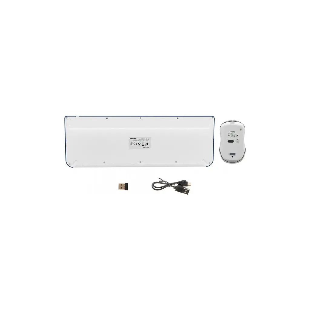 Комплект Maxxter KMS-WCM-01BL-UA Wireless UA Blue (KMS-WCM-01BL-UA) - фото 4