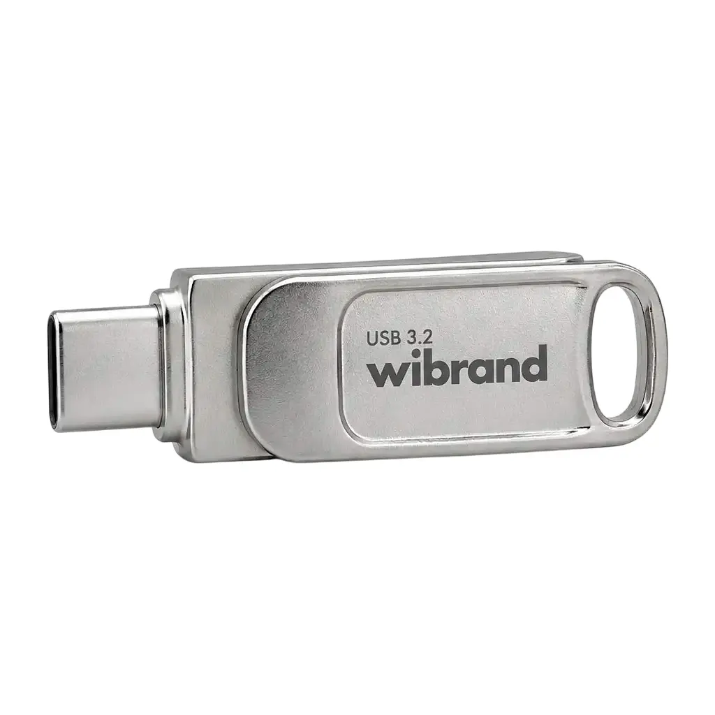 USB флеш накопичувач Wibrand 64GB Bee Silver USB 3.2/Type-C (WI3.2TC/BE64TC039S) - фото 2