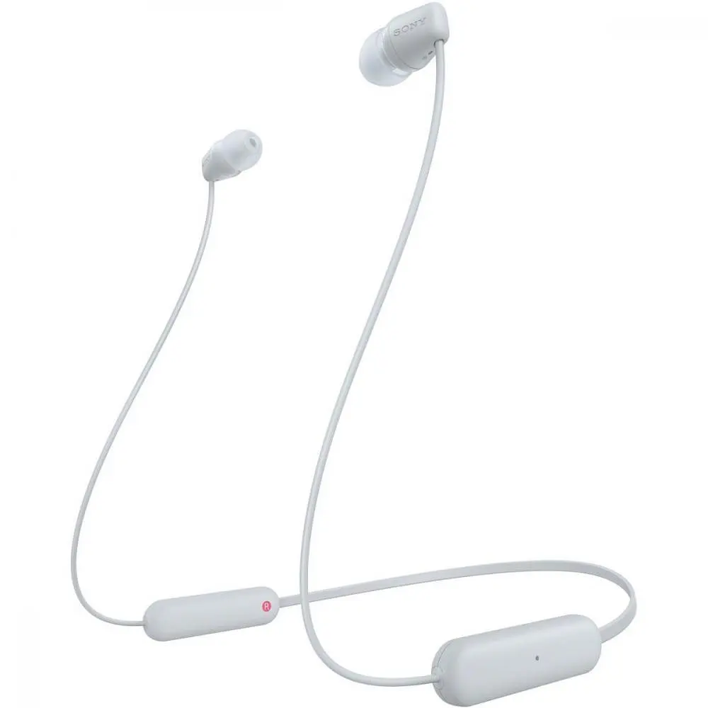 Навушники із мікрофоном Sony WI-C100 White (WIC100W.CE7) - фото 2