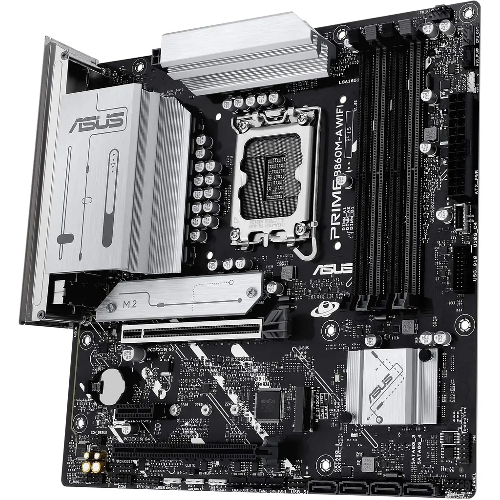 Материнская плата Asus Prime B860M-A WIFI s1851 B860 4xDDR5 M.2 DP HDMI Wi-Fi BT mATX - фото 5