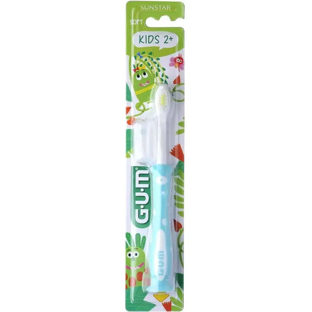 Зубна щітка GUM Kids Monster м'яка блакитна - фото 3