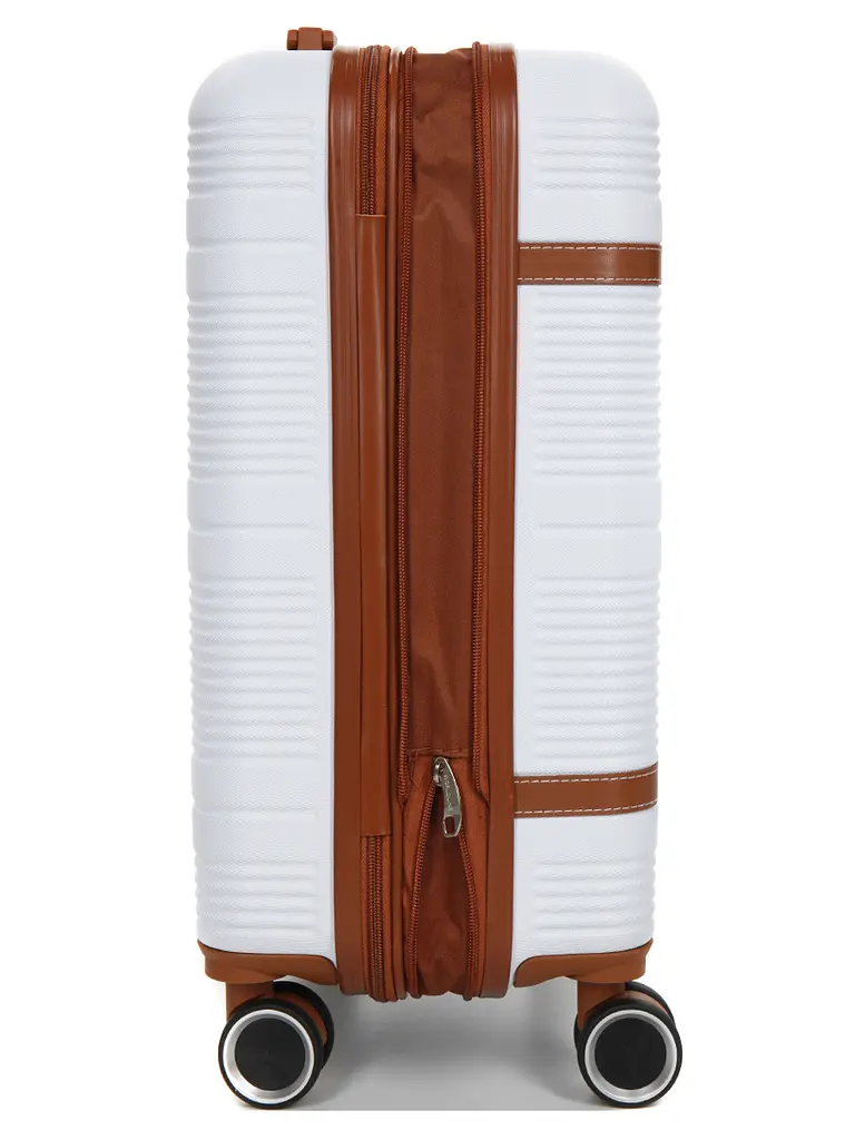 Валіза маленька S ABS-пластик Worldline Airtex 629 56×36×22см 38л Біла - фото 7