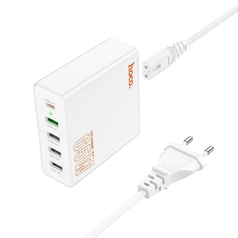 Зарядний пристрій адаптер 5 портів HOCO Vision five-port charger C114A 65 вт - фото 3