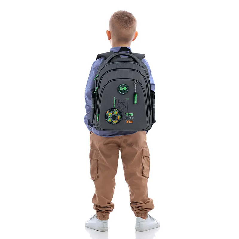 Рюкзак GoPack Education 2606S Run Play Win Темно-сірий (GO26-2606S-4) - фото 17