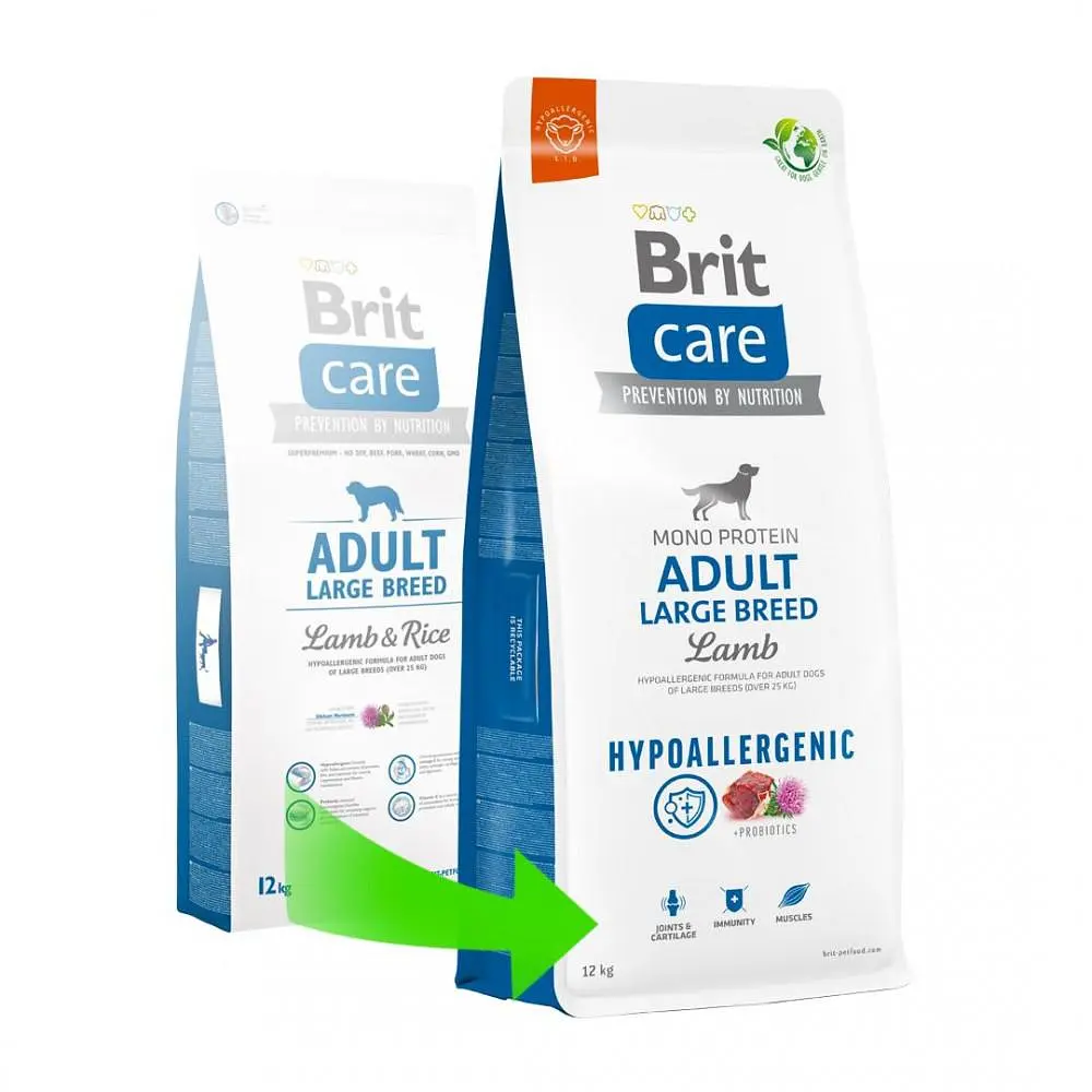 Сухий корм Brit Care Dog Hypoallergenic Adult Large Breed для собак великих порід, гіпоалергенний з ягням, - фото 7