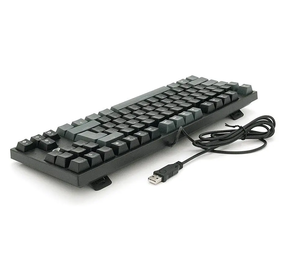 Клавіатура механічна ігрова з підсвічуванням Fantech ATOM MK-876 red switch, Eng, Black - фото 2