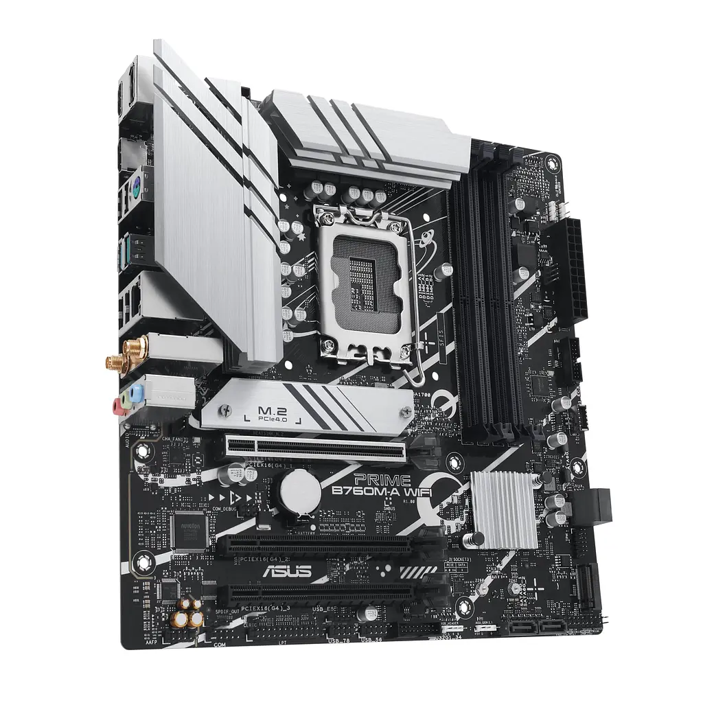 Материнская плата PRIME B760M-A WIFI s1700 B760 4xDDR5 M.2 HDMI DP Wi-Fi BT mATX Asus teh0019101 - фото 4