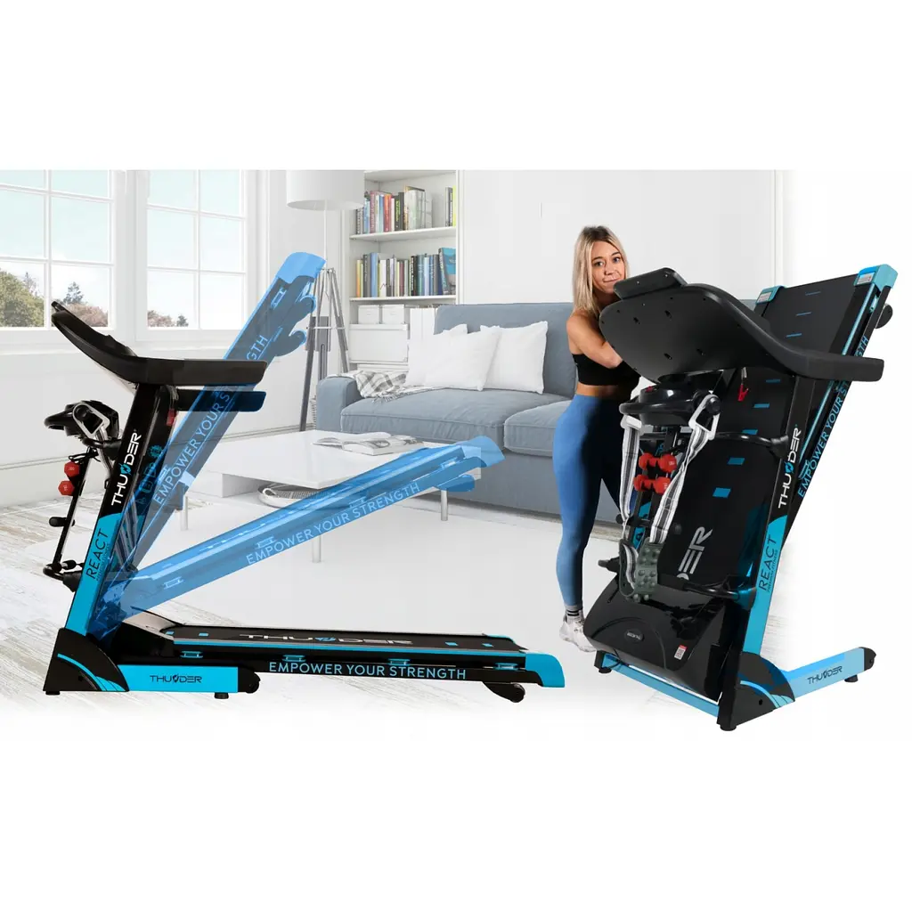 Беговая дорожка THUNDER React-DS Black - фото 9