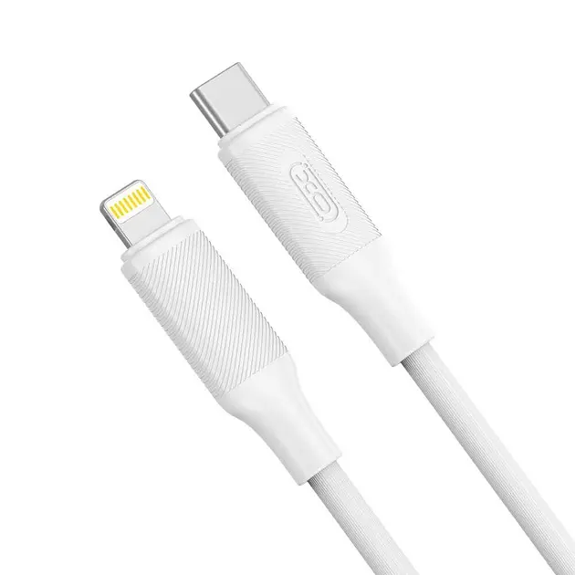 Кабель XO PD Type-C to Lightning NBQ265A Minimalist 27W 1m White - фото 2