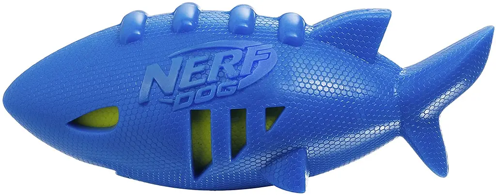 Іграшка-акула для собак Nerf Dog Shark Football Dog Toy - фото 2