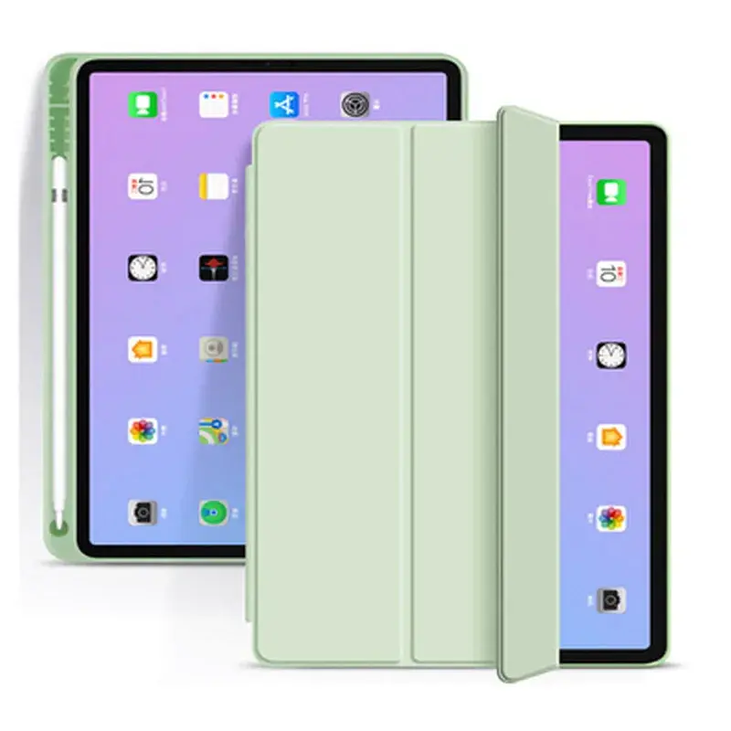 Чохол до планшета BeCover Tri Fold Soft TPU mount Apple Pencil Apple iPad 10.2 2019/2020/2021 Light Green (708458) - фото 2