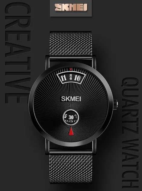 Чоловічий наручний годинникк Skmei 1489 Чорні - фото 4