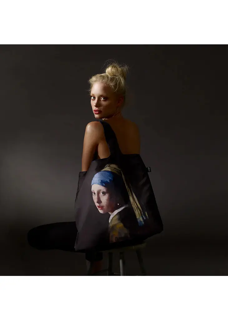 Сумка шоппер LOQI JOHANNES VERMEER Girl with a Pearl Earring Metallic (JV.GI.RO) - фото 2