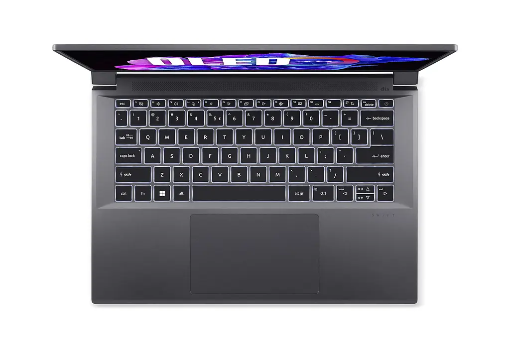 Ноутбук Acer Swift X SFX14-71G 14.5' 2.8K OLED, Intel i7-13700H, 32GB, F1TB, NVD4050-6, Win11, сірий (NX.KEVEU.005) - фото 8