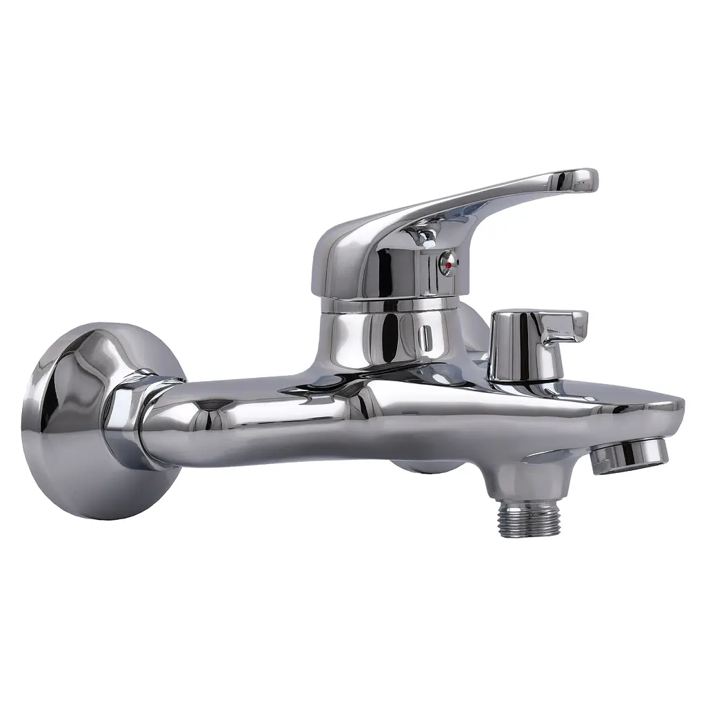 Змішувач для ванни Globus Lux Solly GLSO-0102NE латунний з ручною лійкою для душу і кріплення настінного - фото 4