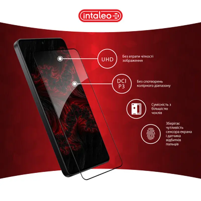 Скло захисне Intaleo Full Glue Xiaomi Poco X7 Pro Black (1283126607882) - фото 4