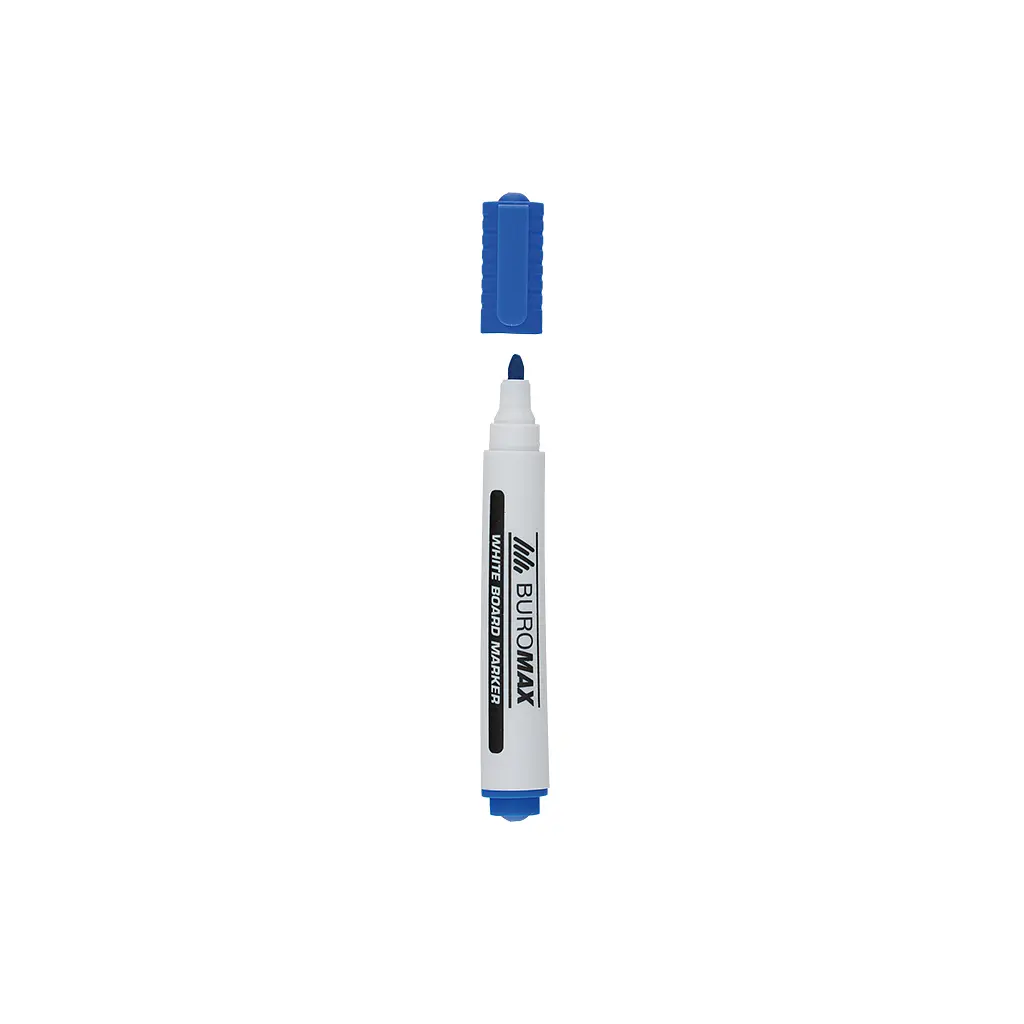 Маркер Buromax для магнітних дошок, синій, 2-4 мм, спиртова основа (BM.8800-02)