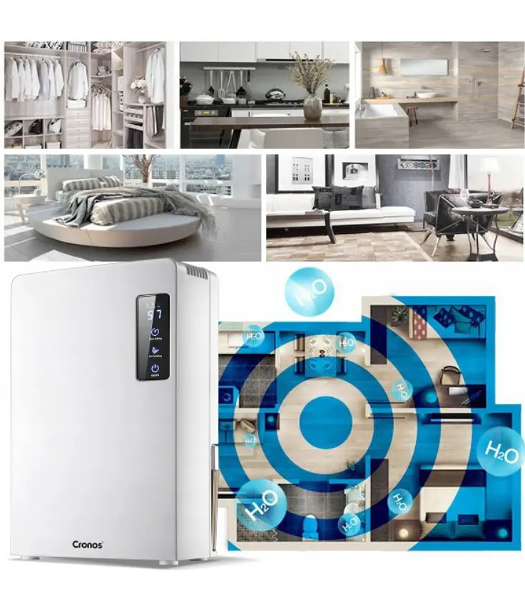 Осушитель очиститель  2в1 воздуха Cronos DH2200A 2.2L White - фото 5