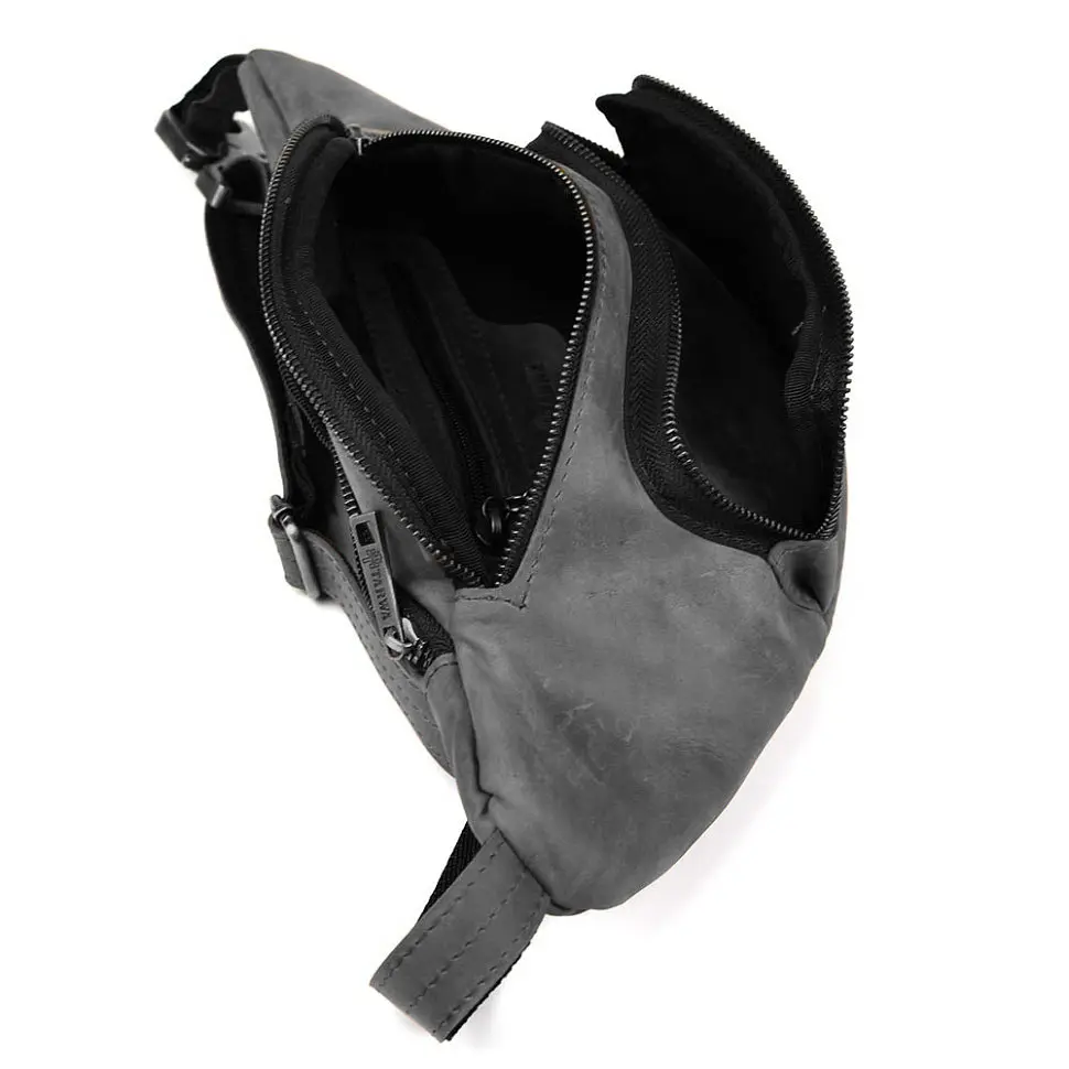 Шкіряна бананка Tarwa 14х36х8 см sum0025662 - фото 3