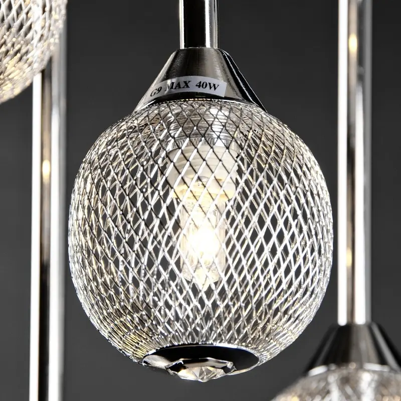 Люстра Brille молекула подвесная G9 40W CH (BR-01 364S/7) - фото 2