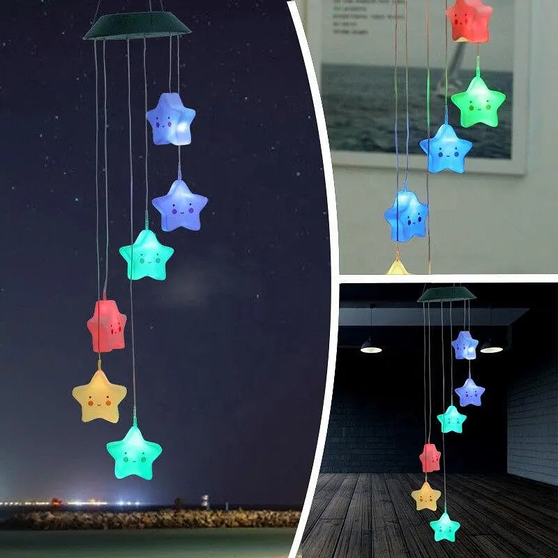 Світильник нічник Star Led Solar на сонячній батареї 16 режимів colors Star Led Solar Night Light 16 режимів - фото 6