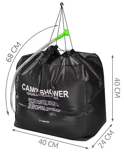 Похідний душ Camp Shower 40 л туристичний переносний душ для дачі та кемпінгу Trizand 23494 - фото 2
