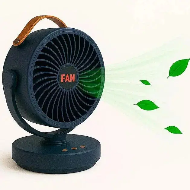 Міні вентилятор настільний портативний Mini Fan VU-05/FS-25 • Компактний вентилятор для дому, офісу, робочого столу та поїздок в асортименті - фото 3