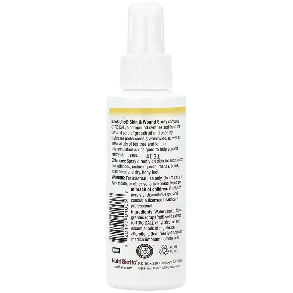 Спрей для загоєння ран на шкірі NutriBiotic Skin & Wound Spray 118 мл - фото 2