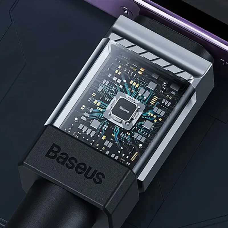 Дата кабель Baseus CoolPlay Series USB to Type-C 100W (1m) (CAKW00060) Black - фото 3