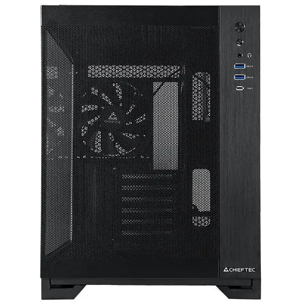 Корпус Chieftec VISIO AIR GM-30B-M-OP ATX, без БЖ, Black (GM-30B-M-OP) - фото 7