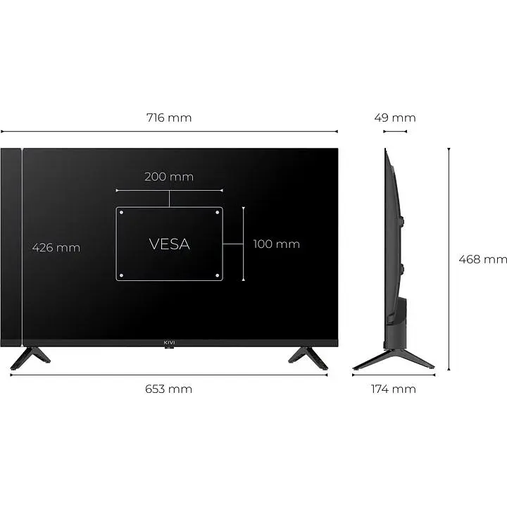 Телевізор Kivi H9000HB 32" QLED HD (32H9000HB) [174537] - фото 8