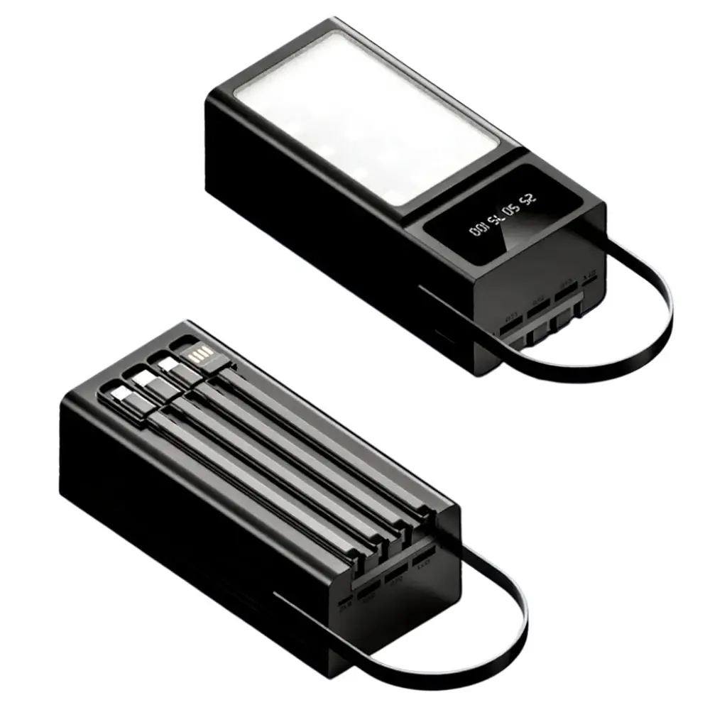 Універсальна мобільна батарея Maxcell PJ0099 120000mAh 2.1A Чорний (2850084917) - фото 2