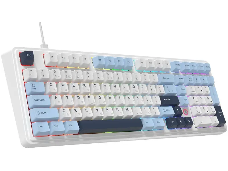 Клавіатура Ajazz AK980 Max Magnetic Switch Blue/White/Dark Blue (AK980-MAX-M-BWDB) - фото 3