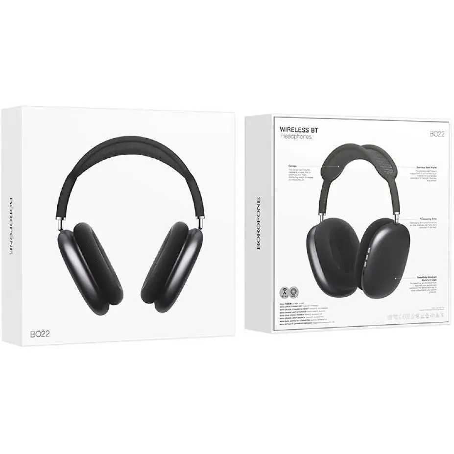Бездротова стерео-гарнітура Borofone BO22 Pro Max Dark gray (32343_2917124) - фото 2