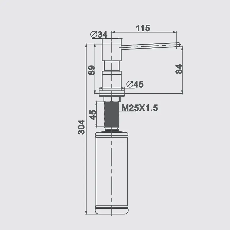 Дозатор для рідкого мила Gappo G402-5  - фото 2