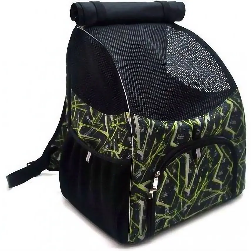 Рюкзак-переноска Matys Геометрія №0, 16х26х30 см, чорний - фото 2