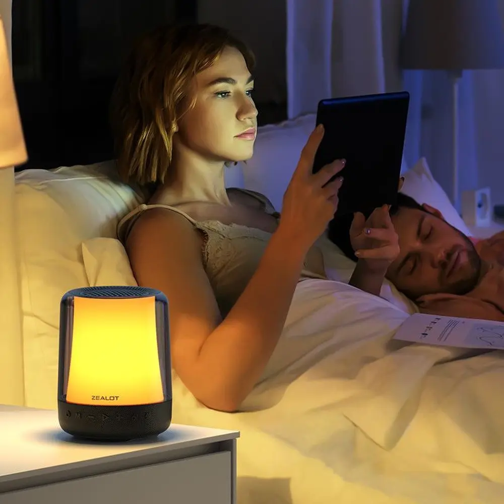 Портативная bluetooth колонка Zealot S66 с LED подсветкой черный - фото 3