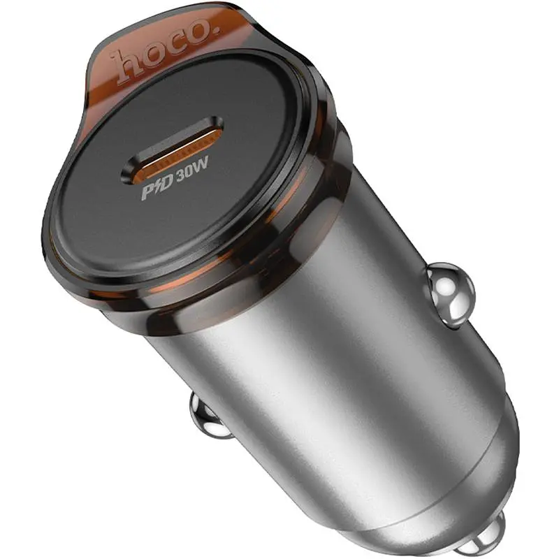 АЗП Hoco NZ16 Rigorous PD30W (1USB-C) Metal grey - фото 6