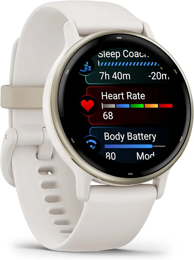 Смарт-годинник Garmin Vivoactive 5 Cream Gold Aluminum Bezel with Ivory Case and Silicone Band (010-02862-5B) - фото 5