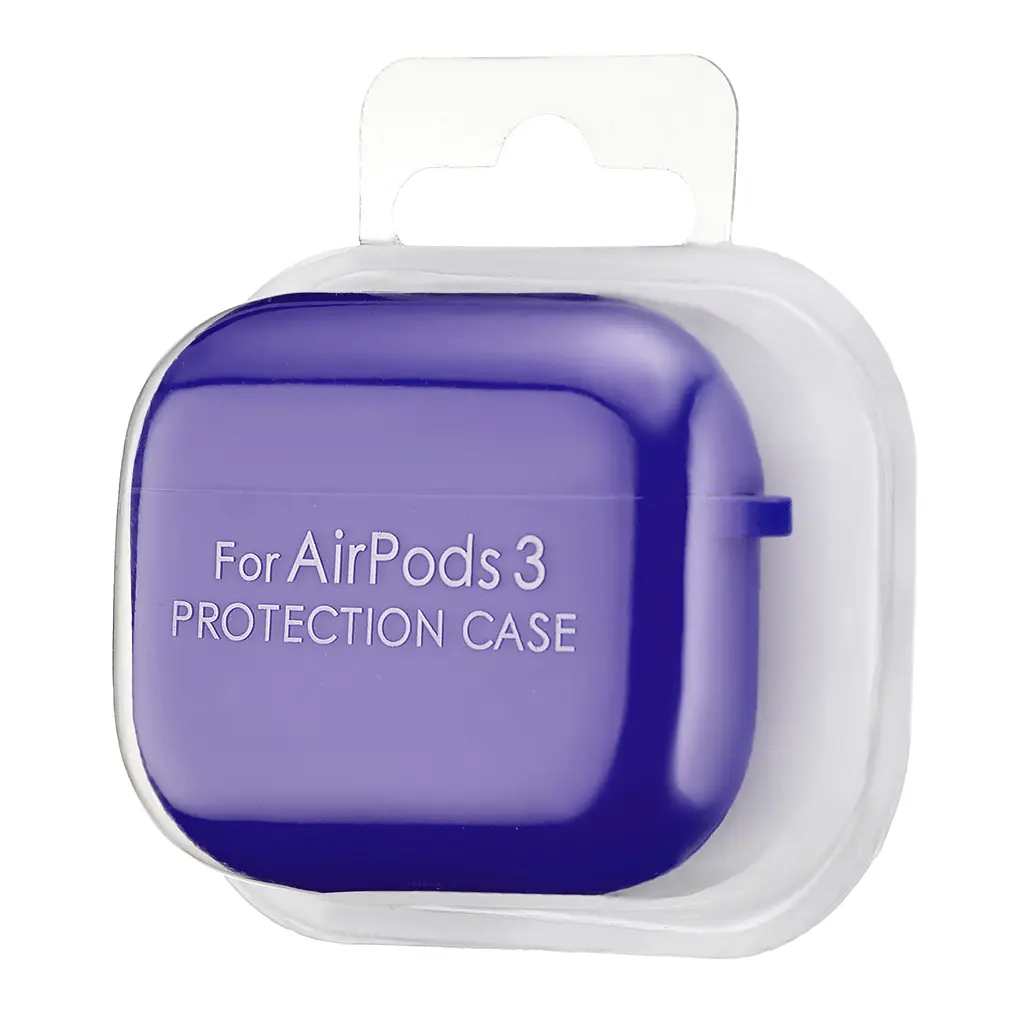 Чохол Silicone Case 2,5mm with microfiber for AirPods 3 Deep Purple - фото 2