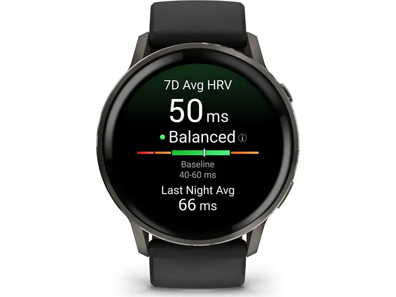 Смарт-годинник Garmin Venu 4 45 mm Slate with Black Silicone Band (010-03014-00) - фото 2