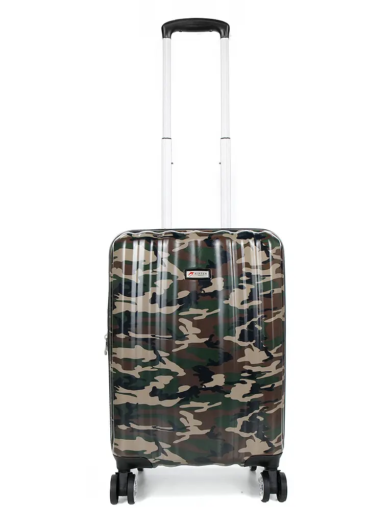 Валіза Малий (S) Полікарбонат під Ручну поклажу Airtex 960 Camo 35 л 54x35x20 см Мілітарі хакі - фото 2